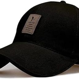 Unisex Baseball Caps, Comfortable, Stylish Design, Caps Branded with Adjustable Buckle, Summer caps, Cricket Caps, Sports Caps for Men Women(Black) Pack of 1-image-78