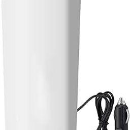 Oshotto 12V Portable Electric Water Bottle for Hot Water Tea Coffee Kettle Mug Multipurpose Food Grade Fast Boil Auto Shut-off For Travel Camping, Road Trip for Cars (350ml) - White-17