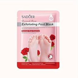 Exfoliating Foot Mask Foot Peel Mask Peeling Mask for Cracked Feet Dead Skin Remover Heel Peel Pedicure Removes Dry Skin & Hard Calluses Hydrates Dry Feet Foot Crack (Damask Rose)-image-90
