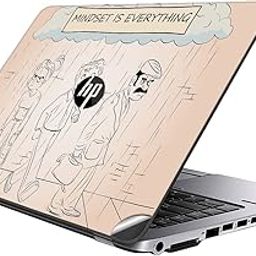 GADGETSWRAP Laptop Decal Vinyl Sticker Top Only Compatible with HP Elitebook 820 G1 - Mindset is Everything-picture-1