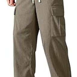 Men's Cargo Pants | Corduroy Trousers for Men Loose Fit | Cargos for Men | Men Cargo Trouser-image-39