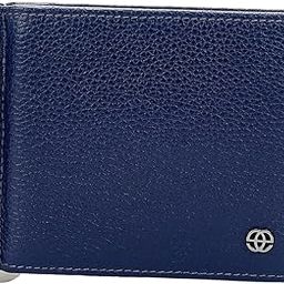 Arthur RFID Leather Money Clip for Men | Slim Front Pocket Design | 8 Card Slots, Magnetic Note Clipper | Compact, Durable & Travel-Friendly (Navy Blue)-picture-42