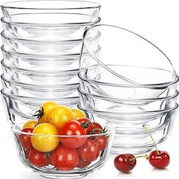WRINGO Glass Bowl for Kitchen Prep, Dessert, Dips, and Candy Dishes, Cake, Snack Bowl Set of 6 Or Nut Bowls, and Microwave Safe Clear Glass Bowls for Mixing, Storing Size 4.5 Inch (WR-09)-picture-21