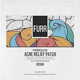 FURR by Pee Safe Acnes Patches For Pimples | 12 Hydrocolloid Acne Relief Patches - 3 Sizes | Made with Ayurvedic Ingredients | Anti Inflammatory | Reduces Acne, Spots and Blemishes-image-63