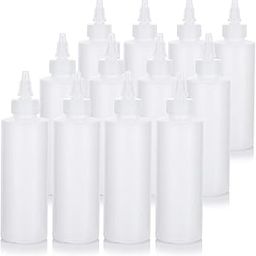 SHREE MAHA Empty Seal Dropper Bottles Homeo 100ml Milky - Empty Plastic Squeezable Dropper Bottles For Eye Drops and Lab Liquids, Seal Locking Dropper (Pack of 12)-1