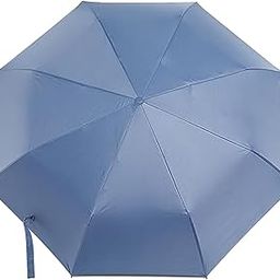 8K 3fold auto open umbrella for Rain,Sun Protection and also windproof|Double Layer Folding Portable Umbrella with cover|Blue|with black coating for UV potection|Fancy & Easy to Travel-image-41