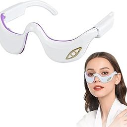 MRIYA Battery Powered Eye Massager with Heat Stress Relief Relaxation, Reduce Eye Strain Dark Circles, Sleeping, Puffy Dry Eyes, Air Compression Eye Massage with 3 Modes, Bluetooth Music-image-62