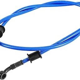 Ubervia Oil Hose, 50cm - 120cm Motorcycle Braided Steel Brake Clutch Oil Hose Line Pipe 4 Colors(1200mm-Blue)-image-82