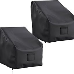 CALANDIS™ 2 Pieces Chair Covers Versatile Black Gifts Covers for Lounge Lawn Deep Seat 29inx30inx36in | Outdoor Furniture Covers | Patio & Garden Furniture | Yard Garden & Outdoor Living-image-88