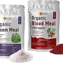 ADI SHANKARA ORGANIC EPSOM MEAL, Magnesium Sulphat & BLOOD MEAL,Plant Fertiliser.200+200 Gms.-image-79
