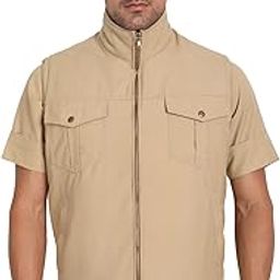 Khaki Police Half Sleeves Jacket with Hood for Men | Tactical Jacket for Officers | Durable, Stylish & Comfortable | Outdoor & Duty Wear | Law Enforcement Outerwear-image-90