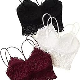 Women's Spandex,Polyamide & Cotton Lightly Padded Bralette Bra Wire Free (34A)-image-74