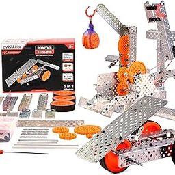 Avishkaar Robotics Explorer Kit, 5-in-1 DIY Robotics Kit for Kids Aged 8-12, 100+ Parts, Learn Mechanical Design & Creativity, Learning & Educational Stem Kit, Made in India, Multicolor-picture-14