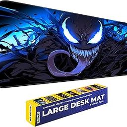 Skiditos Venom’s Night Terror Large Extended Gaming Mouse Pad 80x33CM - Dynamic Motion Computer Accessories for Desk, Laptop, PC, Keyboard, Desktop, Office & Gaming Table Mouse Mat-image-8