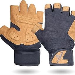 Kobo WTG-69 Weight Lifting Gym Gloves Hand Protector for Fitness Training with Wrist Support (Small)-image-72