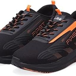 Black Mesh Walking Shoes for Men - 10 UK-picture-8