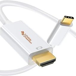 CableCreation USB C to HDMI Cable 4K, 10FT HDMI Cord Male to Male, Thunderbolt 3/4 Compatible for Home Office, 4K High Speed for iPhone 15 Plus/15 Pro Max, MacBook Pro/Air/M1,iPad Pro, White-image-93