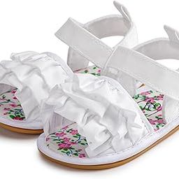 6 to 12 Months Baby Girls Anti-Slip Frill design Hook & Loop Sandal -BT4699-image-81