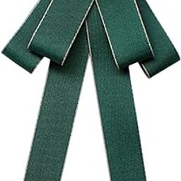 ™ Ribbon Bow Brooch Pre Tied Bow Tie Fashion Necktie for Shirt Student Uniform green | Pins & Brooches | Fashion Jewelry-image-2