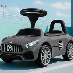 Beetle Rider Ride on Push car Light and Music,with Backrest, Safety Guard,Ride On for Kids, Baby Car, Ride On Car for Kids 3 to 8 Years Boys Girls (Blue) (Red) (Grey)-image-79