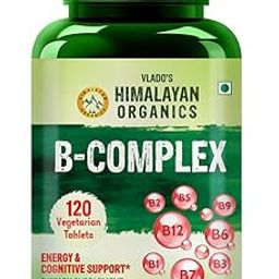 Vlado’s Himalayan Organics Vitamin B Complex with 100% RDA B1, B2, B3, B5, B6, B7, B9 & B12 | Hair Growth, Energy & Immunity | Youthful Skin - 120 Veg Tablets-32