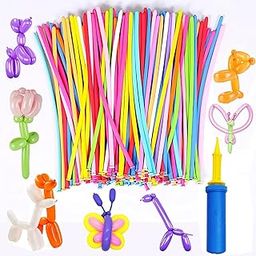 Party Propz Rainbow Balloons for Decoration - 101 Pcs Multicolor Twisting Long Balloons for Birthday, Kids, and Party-22
