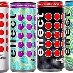 effect Energy Drink | Caffeinated Soft Drink with Vitamin B | Fruity & Fresh | Vegan | Assorted Flavours | 250 ml x 4 Cans-picture-14