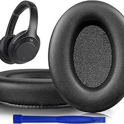 SOULWIT Lambskin Professional Replacement Earpads Cushions for Sony WH-1000XM3 (WH1000XM3) Over-Ear Headphones, Ear Pads Cushions with Noise Isolation Foam, Added Thickness - Brilliant Black-12