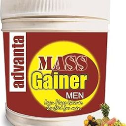 Advanta Mass Gainer Triple(Whey, Soy & Milk) Protein, Only for Men - 500g Mixed Fruit-image-38