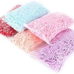 5 Colors Shredded Paper Confetti Used for Gift Packaging, Box Filler, Basket Filler, Christmas Decorative Packing (100 Grams Each [500 Grams])-image-39