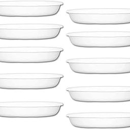 Bottom Plate/Dripping Tray for Pots, White Color| (10 -inch, White, Pack of3) (3, White)-image-86