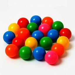 Plastic Pool Balls for Kids | Multicolor Soft Balls for Ball Pit, Play Pool, Bathtub | Non-Toxic, Safe & Lightweight Balls for Babies & Toddlers 3cm - 25 Pcs-image-6