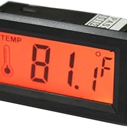 ATORSE™ Led Lcd Screen Digital Thermometer Temperature Meter Gauge C/F Orange-24