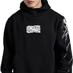 Socially-Distracted, Black Hoodie for Men | Black Color-image-47