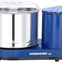 Sowbaghya Vibe 2Ltr Table Top Wet Grinder (Metallic Blue) | Heavy Duty Motor | Ideal for Your Kitchen | 2Ltr Wet Grinder for All Kinds of Batter for South Indian Dishes-image-43