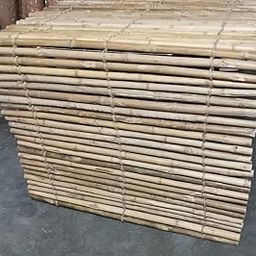 TCLPVC 48/60 Inch Backyard Caramel Brown Natural Bamboo Fencing Decorative Rolled Fence Panel Pack of 1-22