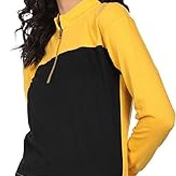 Women's Polyester Hooded and Crew Neck Regular Fit Sweatshirt (NPWWPSS20003Y06_Yellow_Large)-picture-16