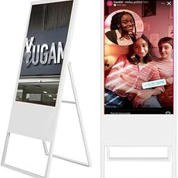 INNOVISION ARTS LED Digital Standee Video Display Signage A Type for Brandings | Indoor Outdoor 43" Self Standing LED Video Screen Standee for Video Display-picture-23