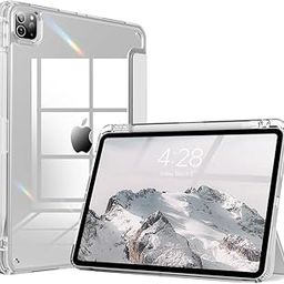 Boxome Tablet Case Cover for Apple iPad A16 11 inch (11th Gen) 2025 [Auto Sleep/Wake Cover] [Pencil Holder] [Trifold Stand] [Frosted Back] - White-21