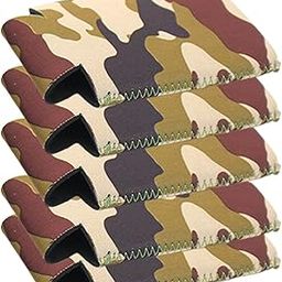5Pcs Can Coolers Sleeves Soda Beer Can Coolers Sleeve Natural Camouflage-image-24