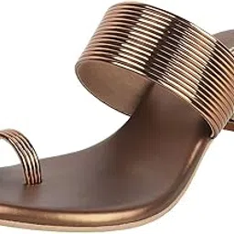 metro Women's Fashion Kitten Heel Slip-on Sandals-picture-41