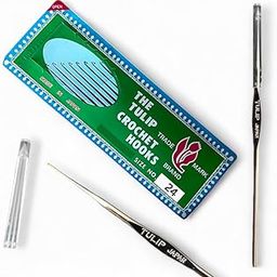 Tulip Needle(Size-24(0.40 mm)|Tulip Crochet Needle|Tulip Brand Needle for aari Embroidery Work|Aari Work Needle Tulip Brand|Aari Work Needle Set Tulip Brand|Steel Crochet Needle| (Pack of 3)-image-38