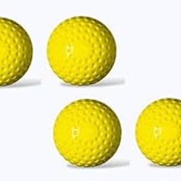 NE NEPTUNE Professional Hockey,Dimple Cricket Bowling Machines Ball,Full Bounce Cricket Bowling Machine Balls 130gm Each Pack of 4-26