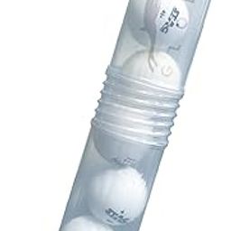 STAG GLOBAL Table Tennis Trasprent Ball Roller 3 Star Supreme Table Tennis Ball-40+mm | Ping Pong Balls | Available Supreme 3 Star 6 Balls with Trasprent Ball Roller-25