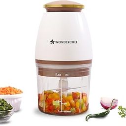 Wonderchef Nutri-chop Pearl Electric Chopper | 4 Sharp Stainless Steel Blades | 700ml | 350W | Chop and Mince Vegetables, Meat, Blends Dips | Low Noise | Light-weight | 2-Year Warranty-30