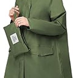 Women's Raincoat Lightweight Construction x TPU High Water Resistant Specifications, 3 Second Quick Dry, Fashionable Rainproof Jacket For Rainwear/Poncho-9