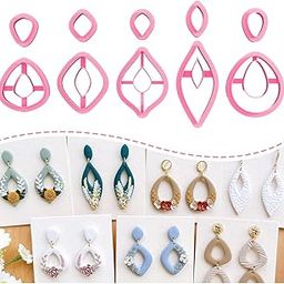 Dhanishtha |Dangles Polymer Clay Cutter Cutters | Clay Cutter Clay Tool | Basic Shapes Earing Making Tools | Clay Cutter Tool Jewellery Making Tools | Color May Vary | Set of 10 Cutters |-picture-12