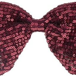 Wine Sequin Butterfly Bowtie for Men-picture-16