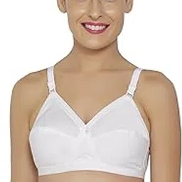 libertina Kriss Cross White Colour Non Padded Comfortable, Skin Friendly Regular Women Cotton Bra with Elastic Strap - Pack of 1-picture-21