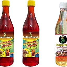 Pothigai Natural Combo Nannari Syurp / Nannari Sharbat Syrup Organic / Pure and Natural coolant / 100 % Natural - 1500ml (Pack of 2 ) & Get 750ml Sarasaparilla drink Free!!!!!!!!!!!!!!!!!!!-image-81